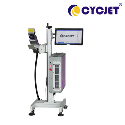 Autofocus 20w Fiber Laser Marking Machine Online Fly Laser Printer
