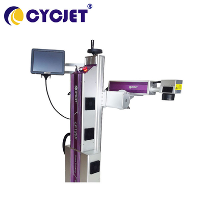 120W Fiber Fly Laser Marking Machine for HDPE Cable Logo Number Coding