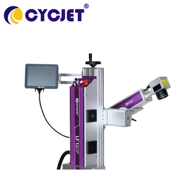 120W Fiber Fly Laser Marking Machine for HDPE Cable Logo Number Coding