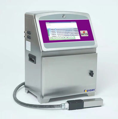 Oem Cij Inkjet Printer With Touch Screen Multi Lines Printing With High Speed Industrial