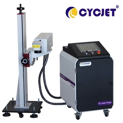 110 mm afdrukken LU5F lasercoderingsmachine CYCJET voor online HDPE PP-pijpafdrukken