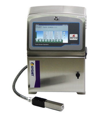 Oem Cij Inkjet Printer With Touch Screen Multi Lines Printing With High Speed Industrial
