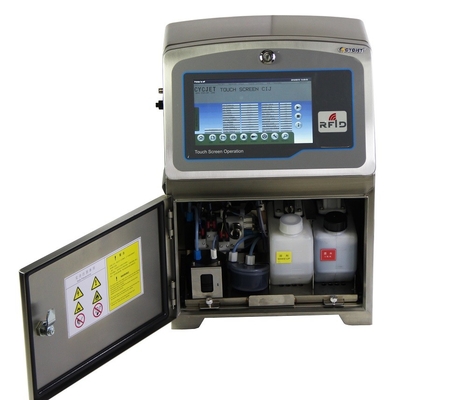 Oem Cij Inkjet Printer With Touch Screen Multi Lines Printing With High Speed Industrial